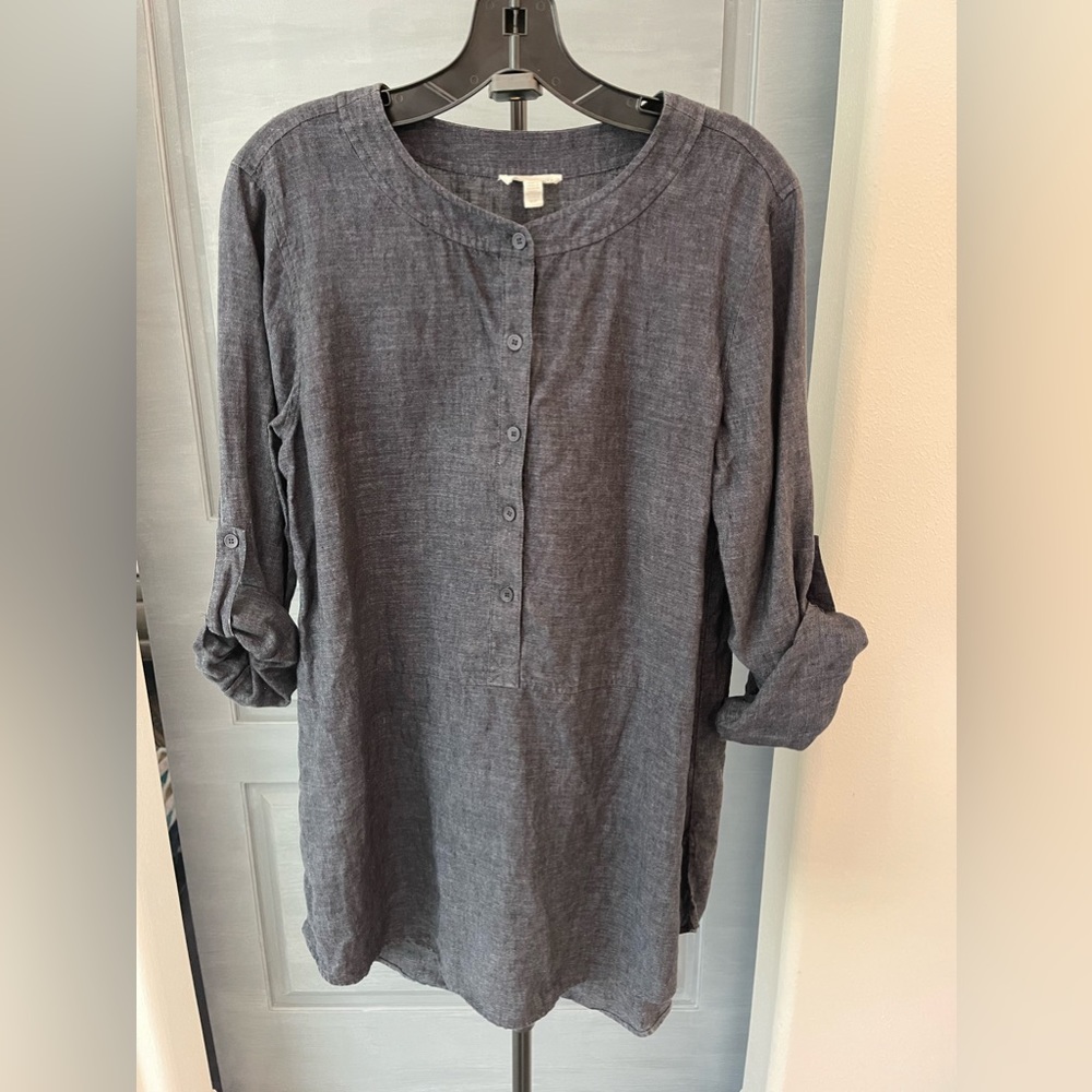 Eileen Fisher, small, linen tunic.